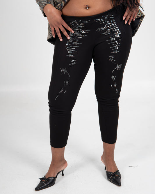 Embellished Skinny Pants