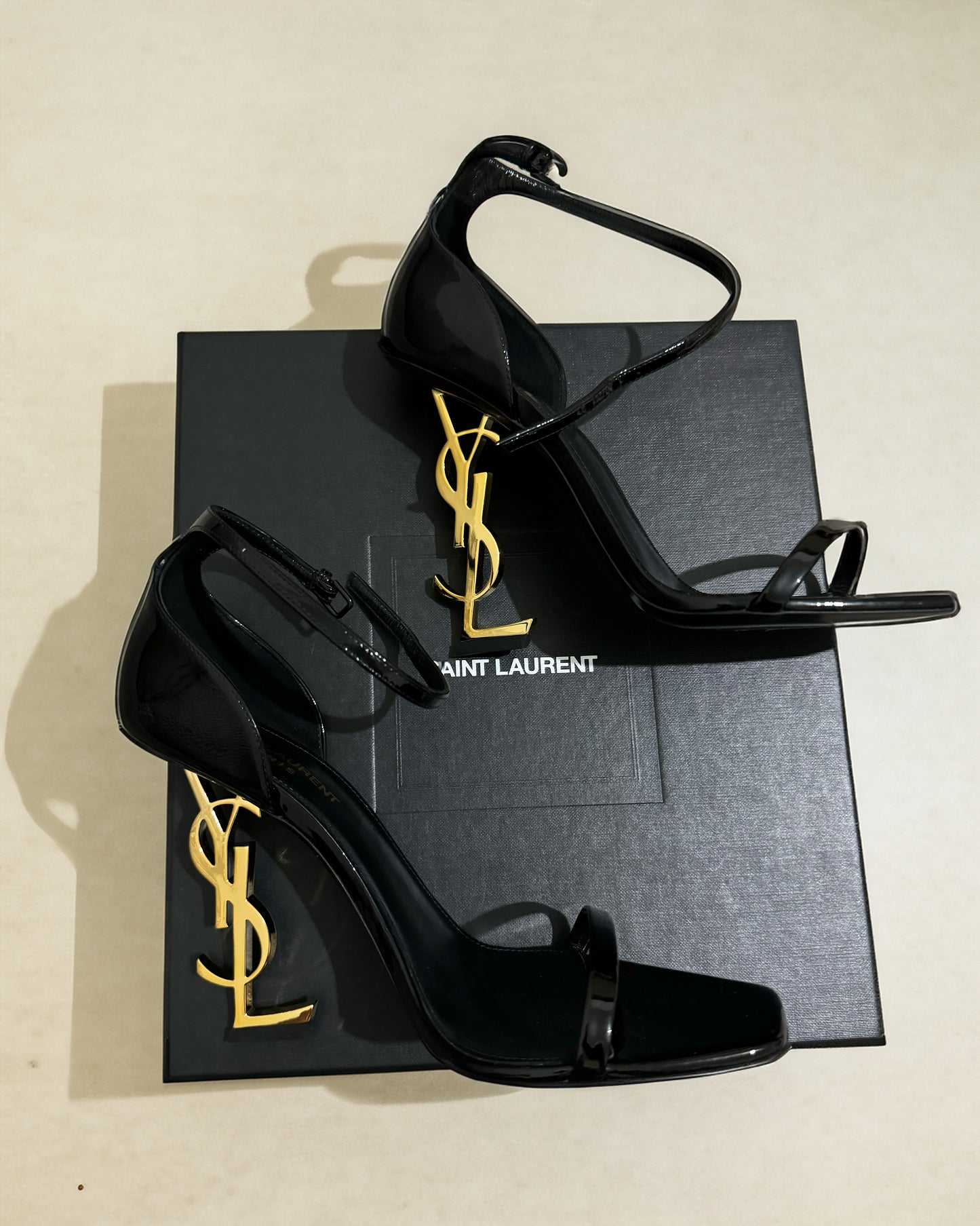 Patent Calfskin Opyum 110 Sandals