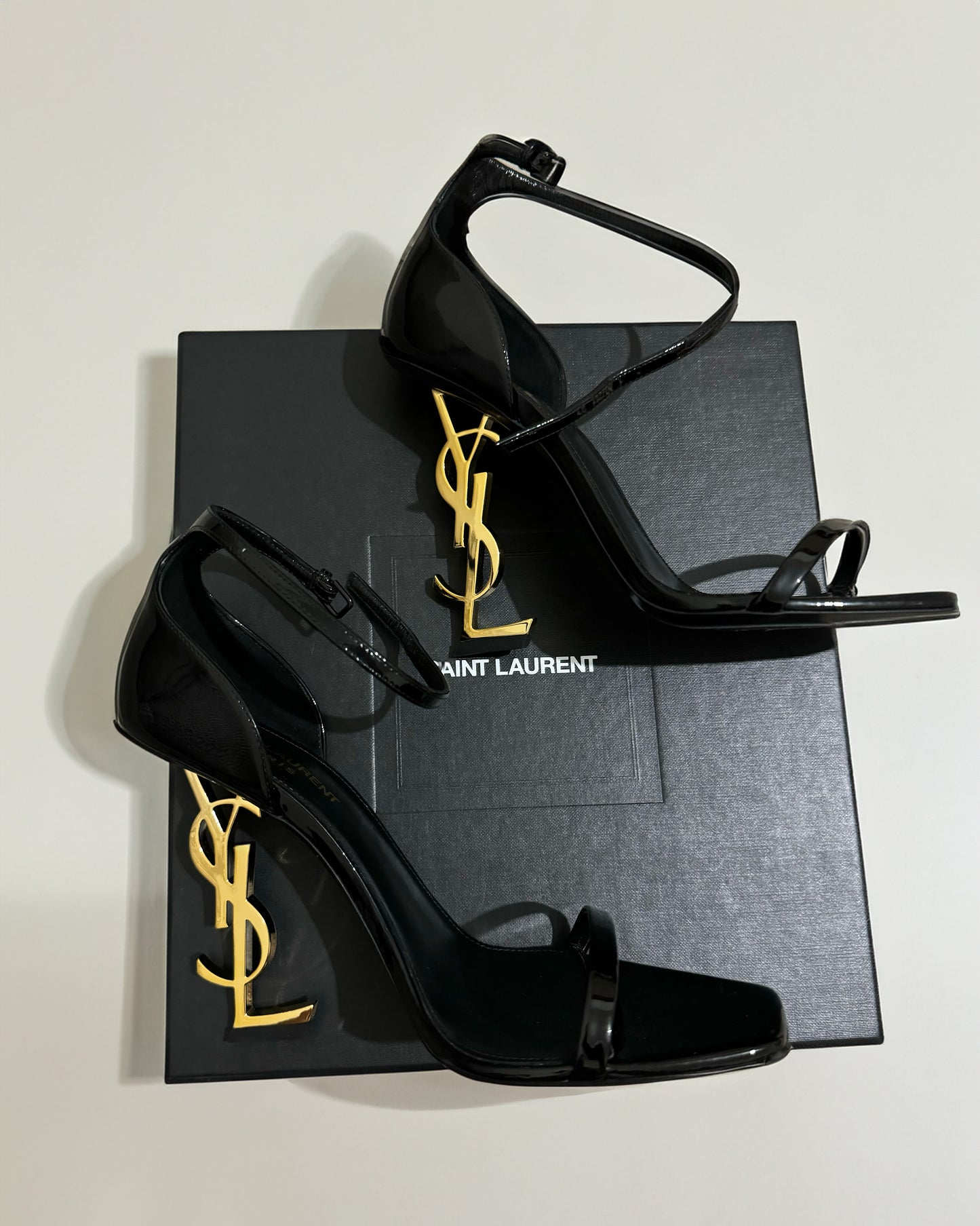 Patent Calfskin Opyum 110 Sandals